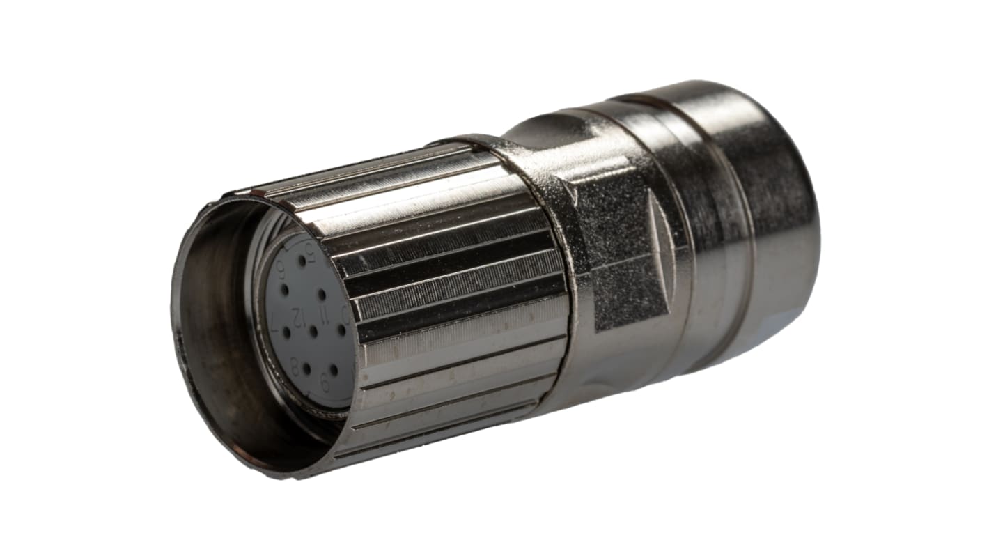 Phoenix Contact M23圆形连接器插座, 12芯, 电缆安装, 焊接端接, 8.0A, 150.0 v, IP67, CA系列