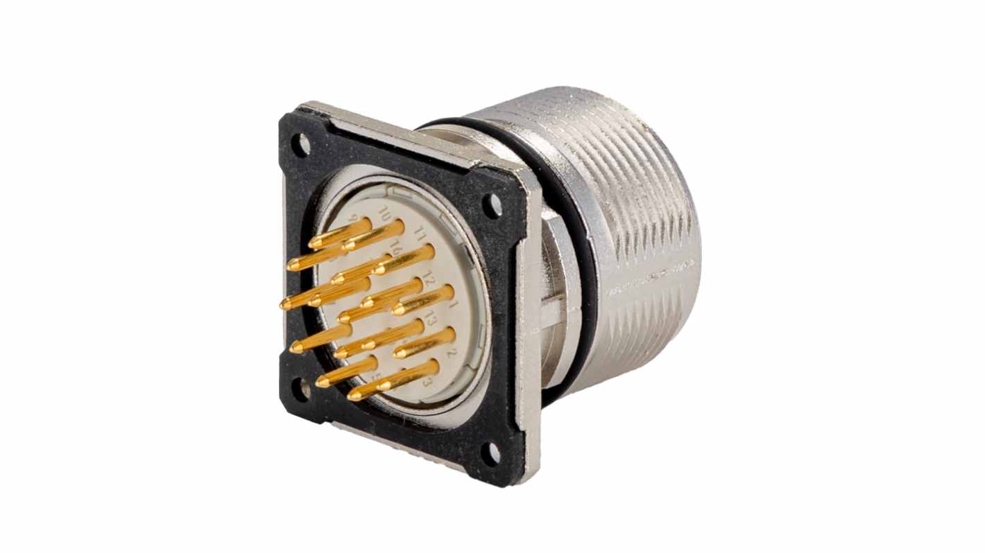 Connettore circolare Phoenix Contact, maschio, serie CA-17P1N122S00, M23, 17 poli, Montaggio anteriore