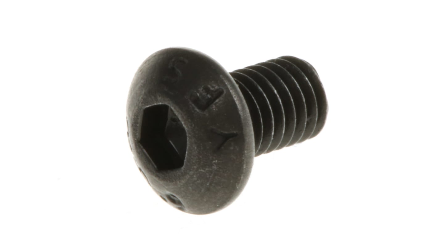 Tornillo Allen de botón RS PRO, M3 x 5mm, paso de rosca 0.5mm, de Acero