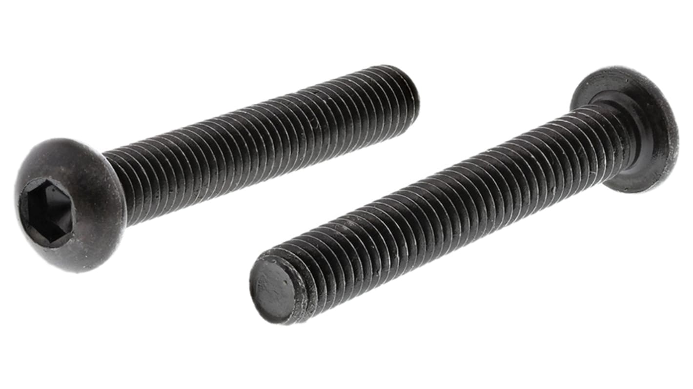 Śruba imbusowa M6 długość 40mm Gniazdo sześciokątne wypukłe Stalowe RS PRO