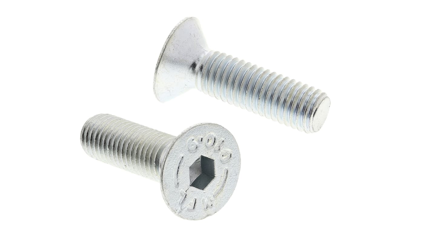 Śruba imbusowa M10 długość 35mm Gniazdo sześciokątne stożkowe Stalowe RS PRO
