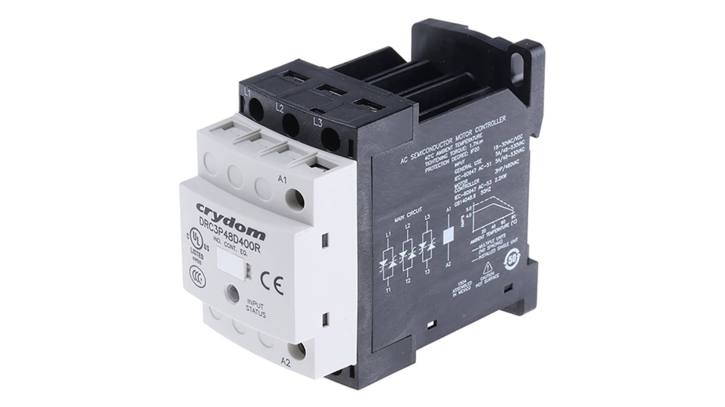Sensata Crydom DRC Series Solid State Relay, 4.8 A Load, DIN Rail Mount