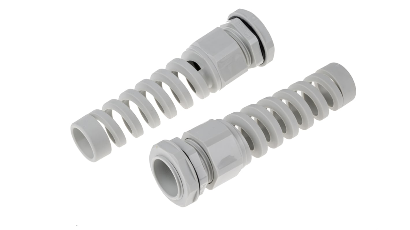 RS PRO Kabelverschraubung, PG21 Nylon Grau 13mm/ 18mm, IP68