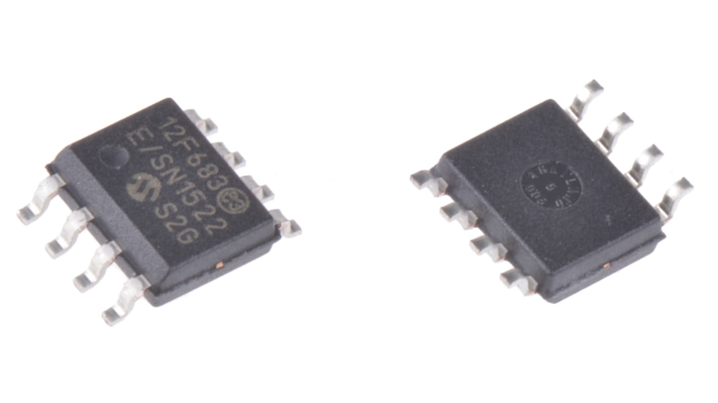 Microchip PIC12F683-E/SN, 8bit PIC Microcontroller, PIC12F, 20MHz, 3.5 kB Flash, 8-Pin SOIC