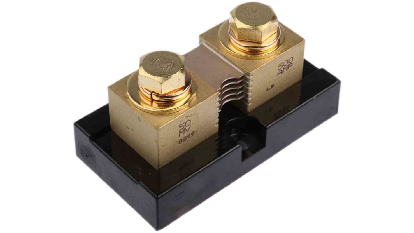 Murata Power Solutions Brass-Ended Shunt, 500 A Max, 50mV Output, ±0.25 % Accuracy