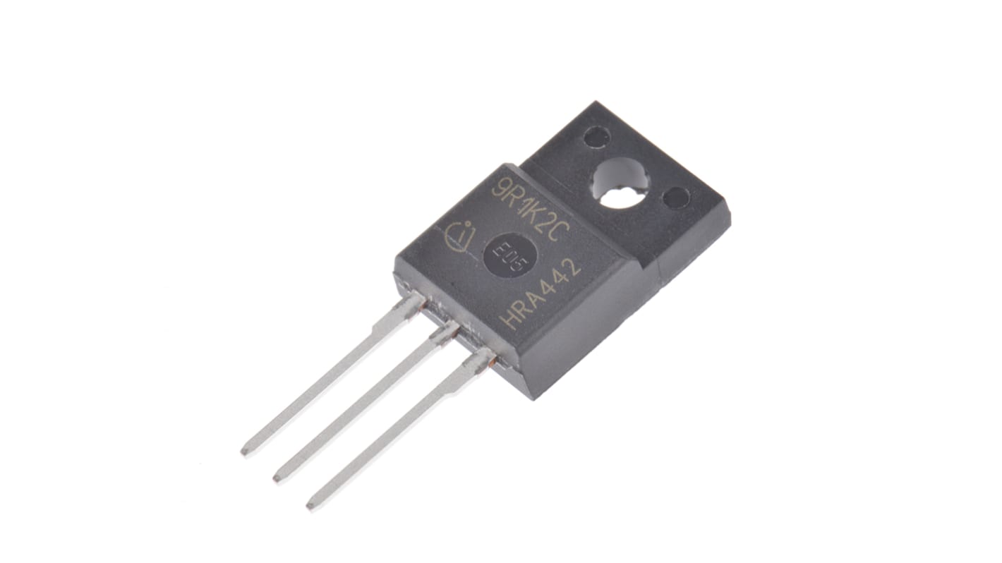 Infineon N沟道增强型MOS管 CoolMOS C3系列, Vds=900 V, 5.1 A, TO-220FP封装, 通孔安装, 3引脚