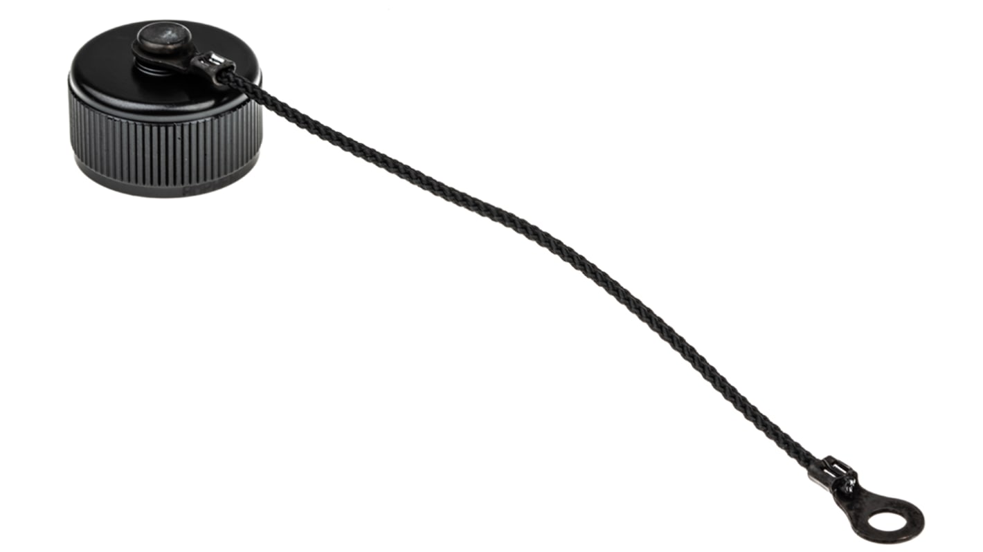 Amphenol Limited 3 TV MIL-DTL-38999 Female Dust Cap, Shell Size 11, with Black Zinc Nickle Finish