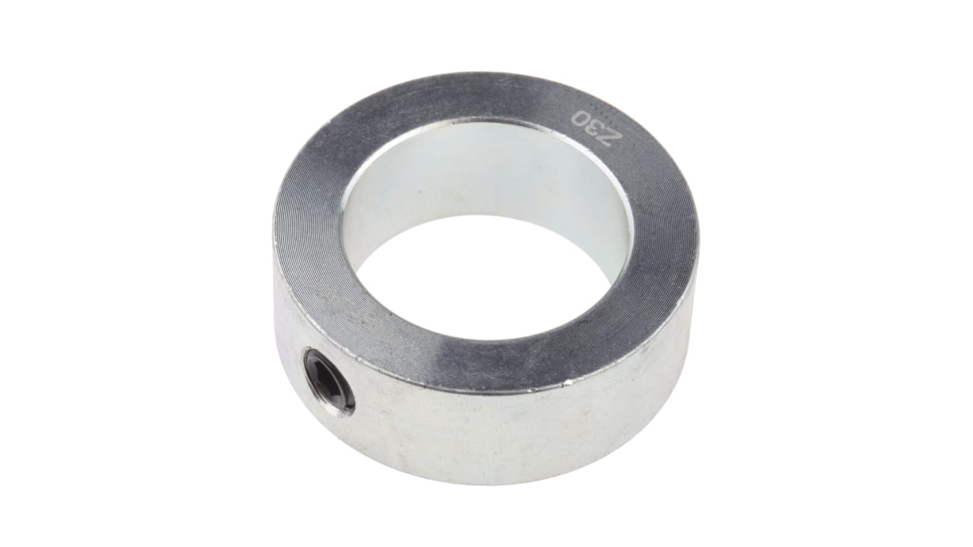 RS PRO Shaft Collar, One Piece, Set Screw, Bore 30mm, OD 45mm, W 16mm, Steel