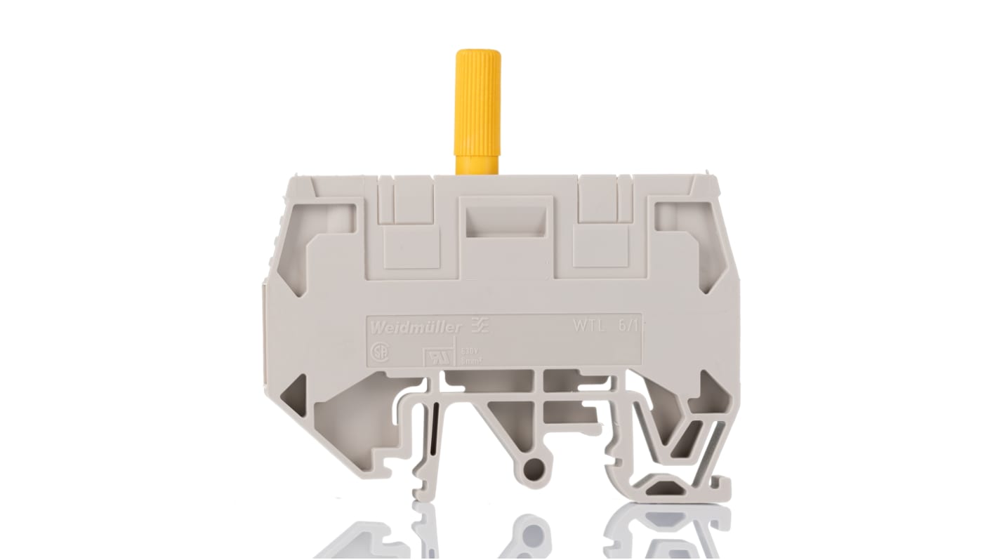 Weidmuller 1938820000 W Series Brown, Single-Level, Screw Termination