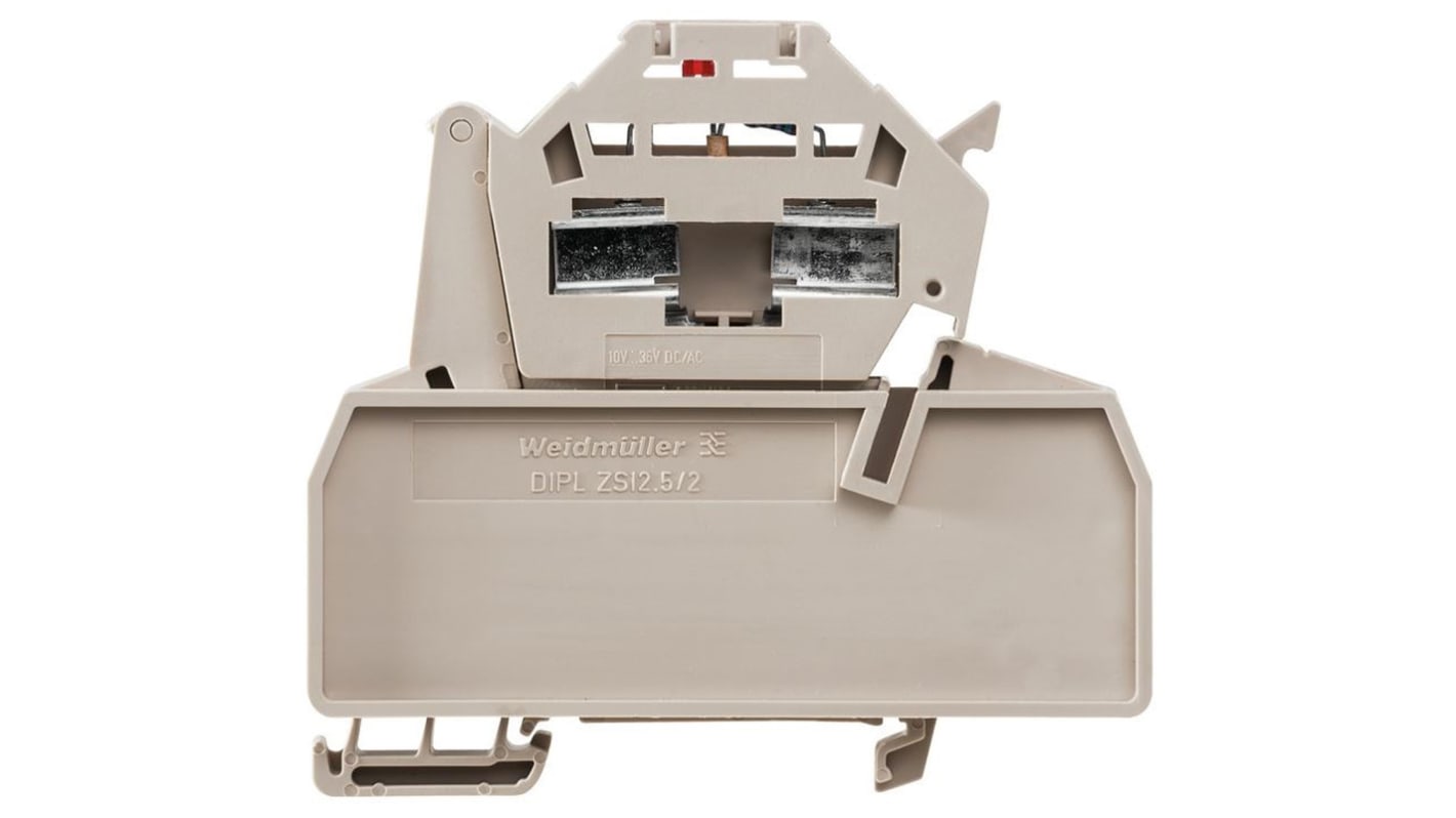 Weidmuller 1616480000 Z Series Beige, Single-Level, Clamp Termination, Fused