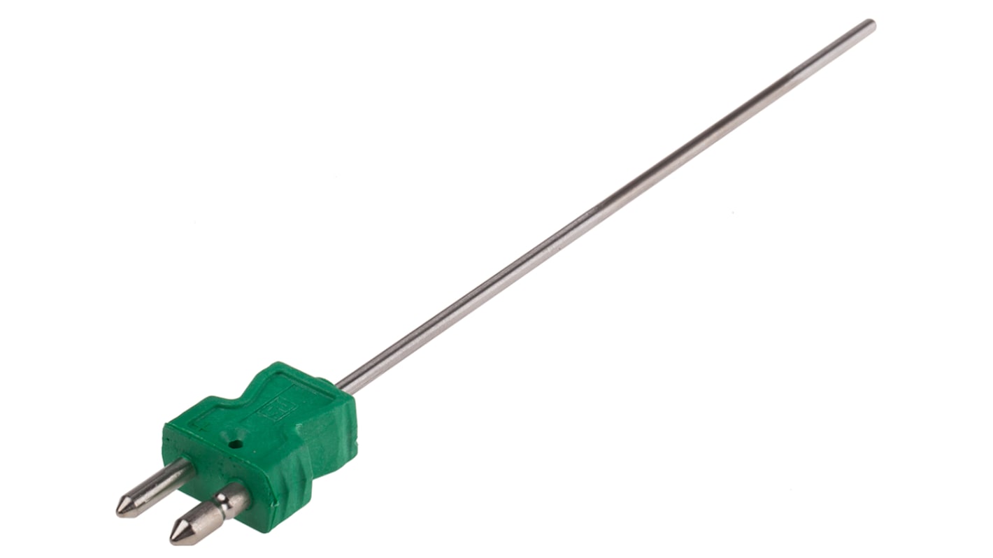 Termopar tipo K RS PRO, Ø sonda 3mm x 150mm, temp. máx +1200°C, conexión Conector macho estándar