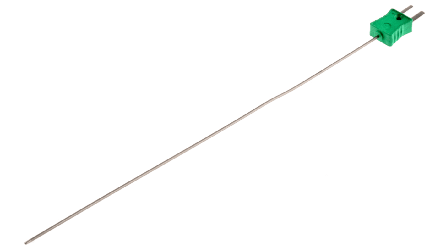 Termocoppia tipo K, Ø sonda 1.5mm, lungh. sonda 250mm, +800°C
