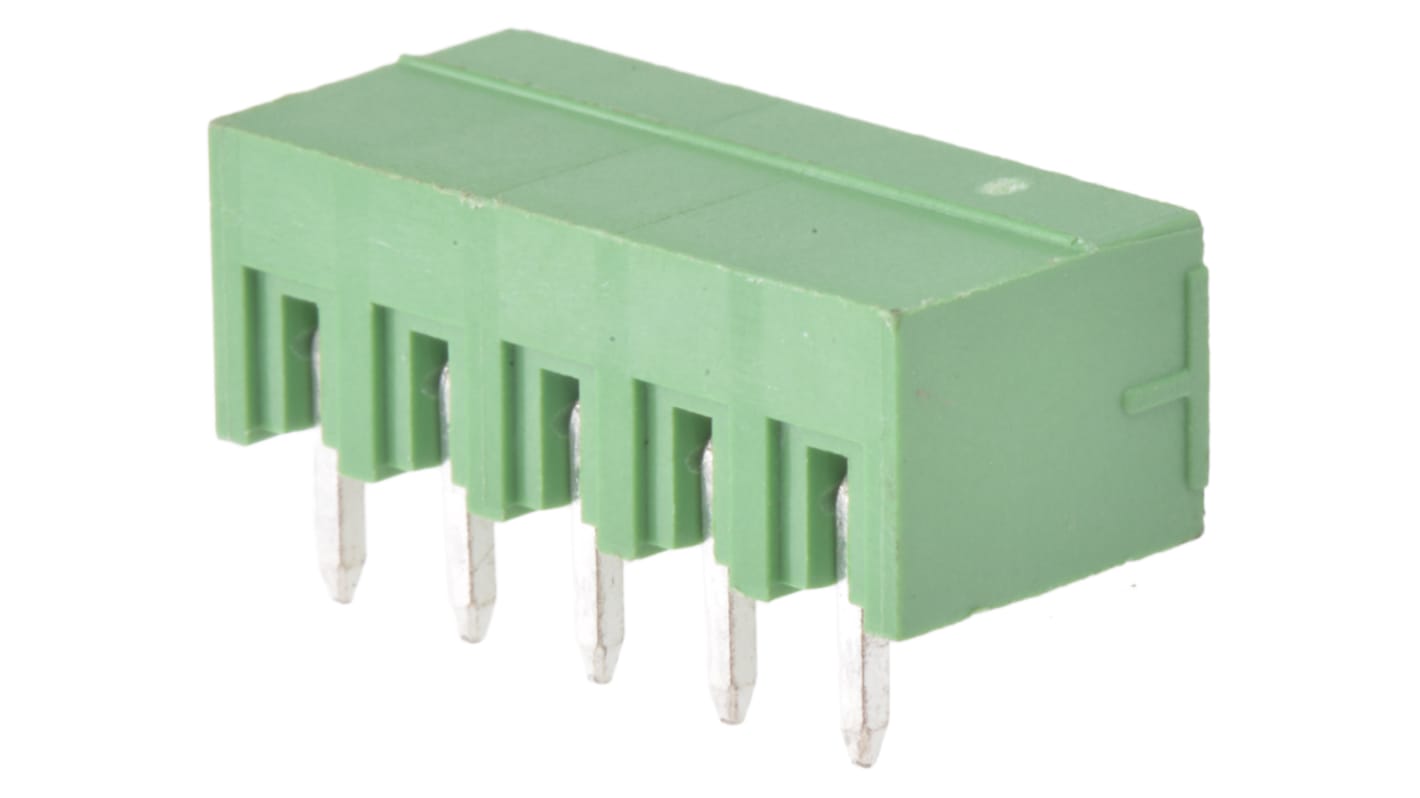 Wurth Elektronik, 3.81mm Pitch, 322, 5 Way, , Pluggable Terminal Block, Header, Through Hole, Solder Termination,