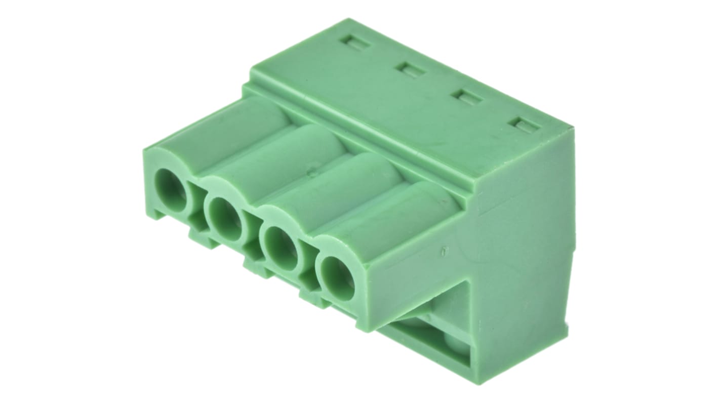Wurth Elektronik, 5mm Pitch, 3527, 4 Way, , Pluggable Terminal Block, Plug, Cable Mount, Screw Termination, 691352710004