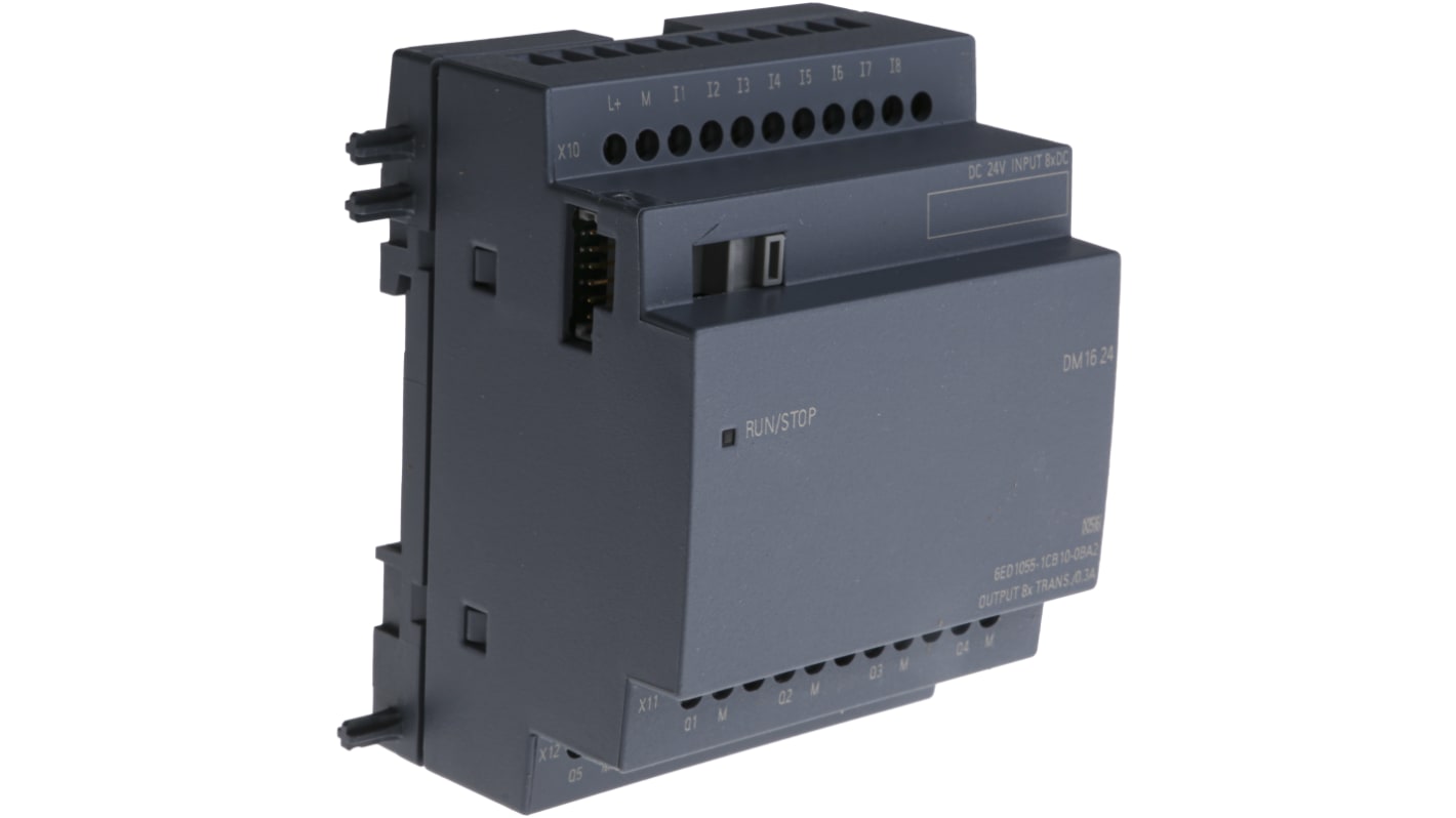 Siemens LOGO! Series I/O module for Use with LOGO! 8, LOGO! 8.2, 24 V dc Supply, Digital Output, 8-Input, Digital Input