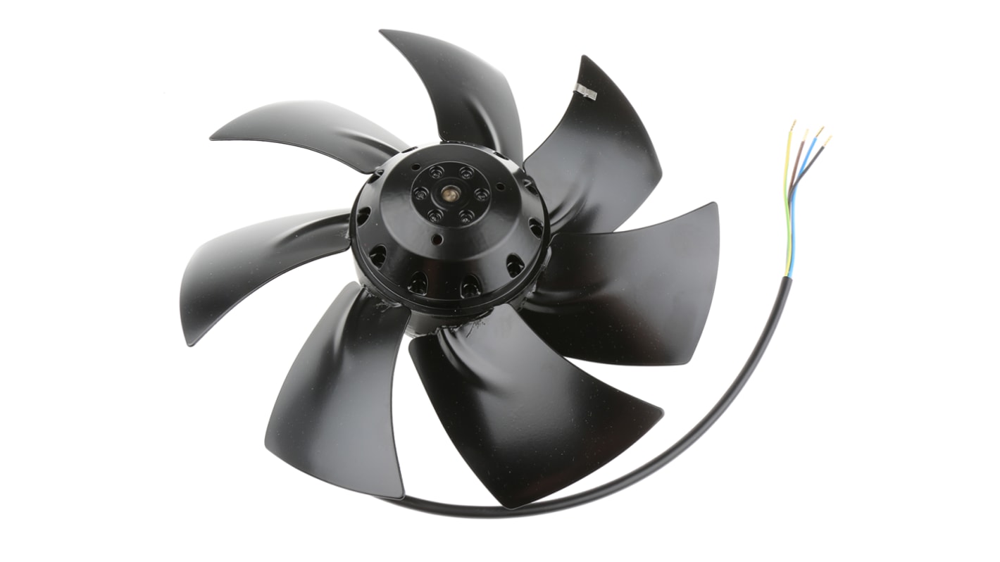 ebm-papst S Series Axial Fan, 230 V ac, AC Operation, 150W, 660mA Max, 251 x 72mm