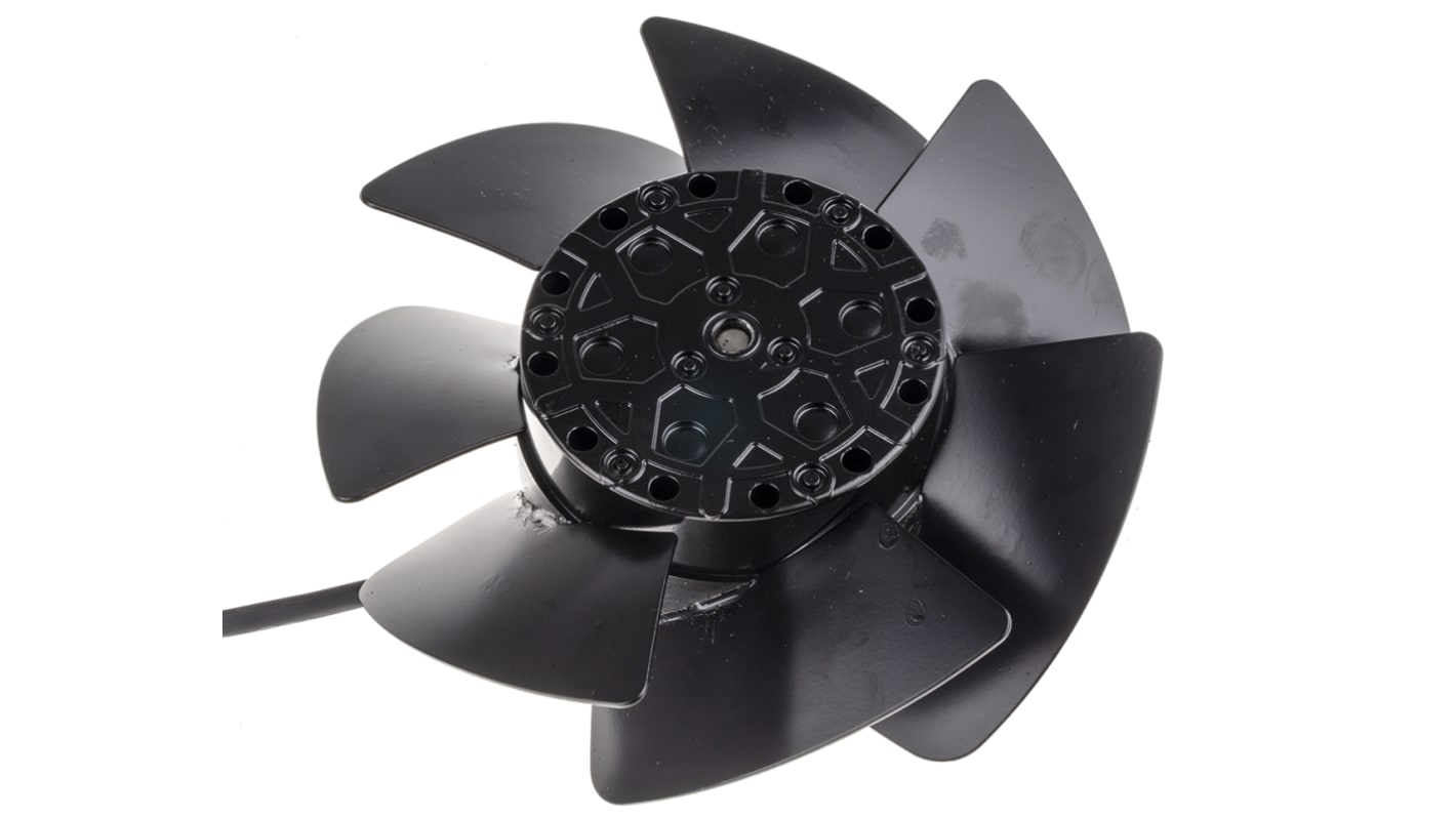 ebm-papst A2S130 Series Axial Fan, 230 V ac, AC Operation, 325m³/h, 50W, 300mA Max, IP44, 138.3 x 56.9mm
