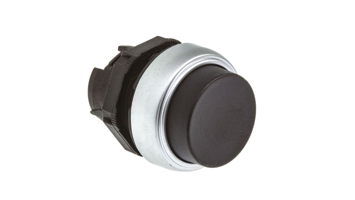 Lovato Platinum Series Black Spring Return Push Button Head, 22mm Cutout, IP66, IP67, IP69K