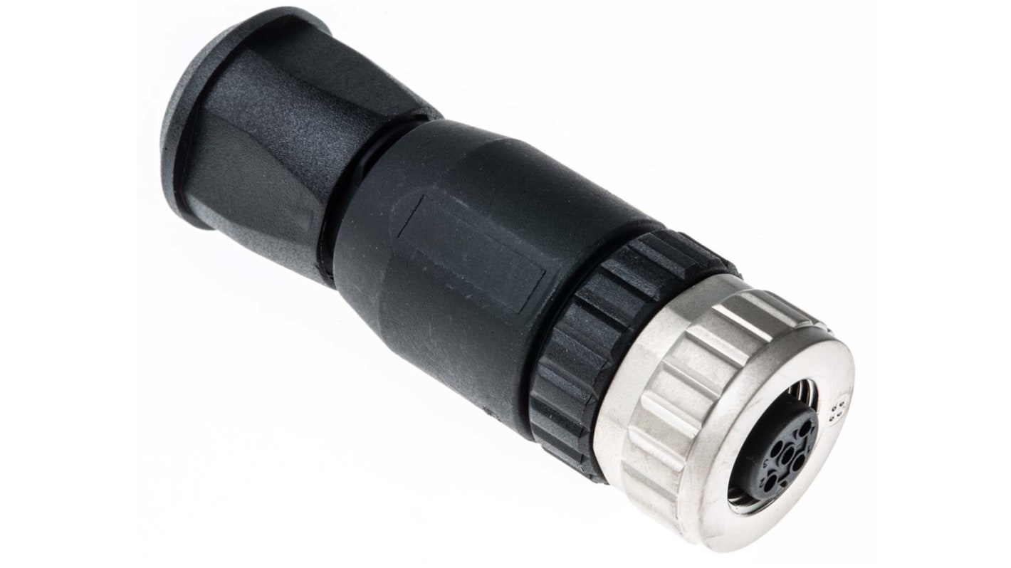 Conector circular Murrelektronik Limited hembra serie 7000 de 5 vías macho, montaje aéreo, IP67