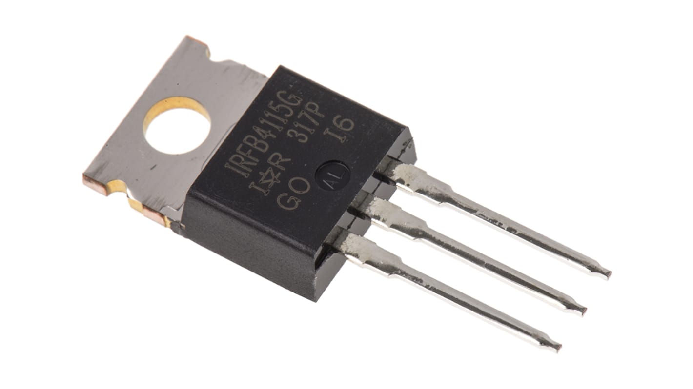 Infineon HEXFET N-Channel MOSFET, 104 A, 150 V, 3-Pin TO-220AB IRFB4115GPBF