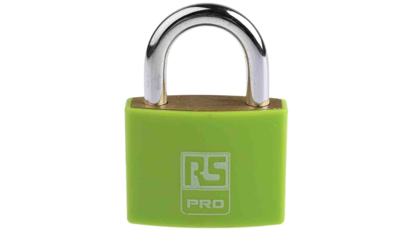 RS PRO Key Brass Padlock, 6mm Shackle, 43mm Body