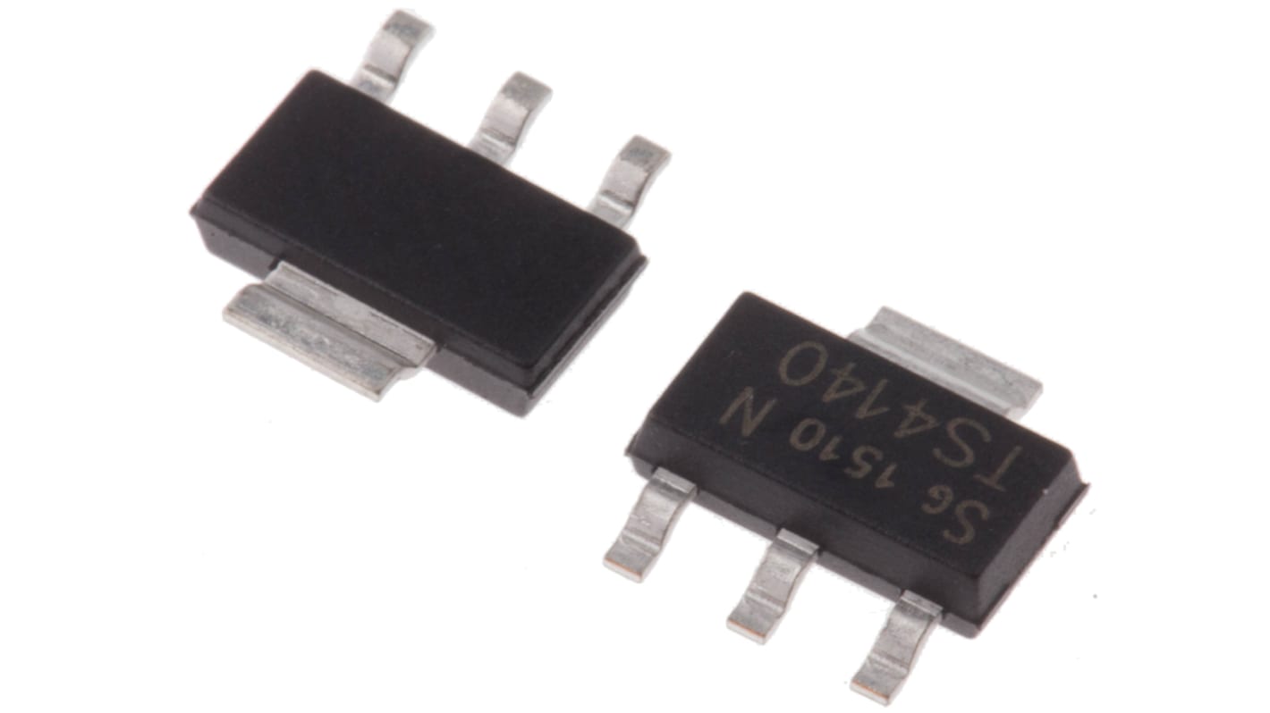 Switch di alimentazione CI Infineon High side, SOT-223, 3 + Tab pin, 60 V, 0.2A, 3000mΩ