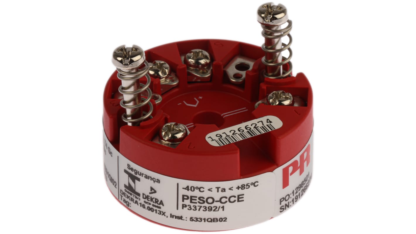 PR Electronics 温度变送器, 热电偶、电压输入, 7.2 → 35 V 直流电源, 44 mm直径, 20.2mm深, 5300系列