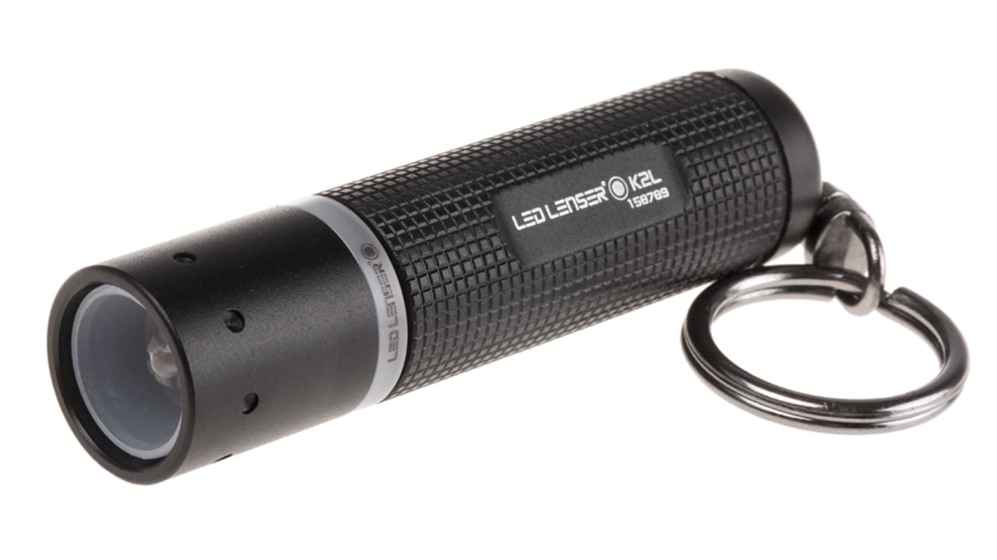 LEDLENSER LED手电筒, 25 lm, LED, 纽扣电池电池, 黑色, K2L