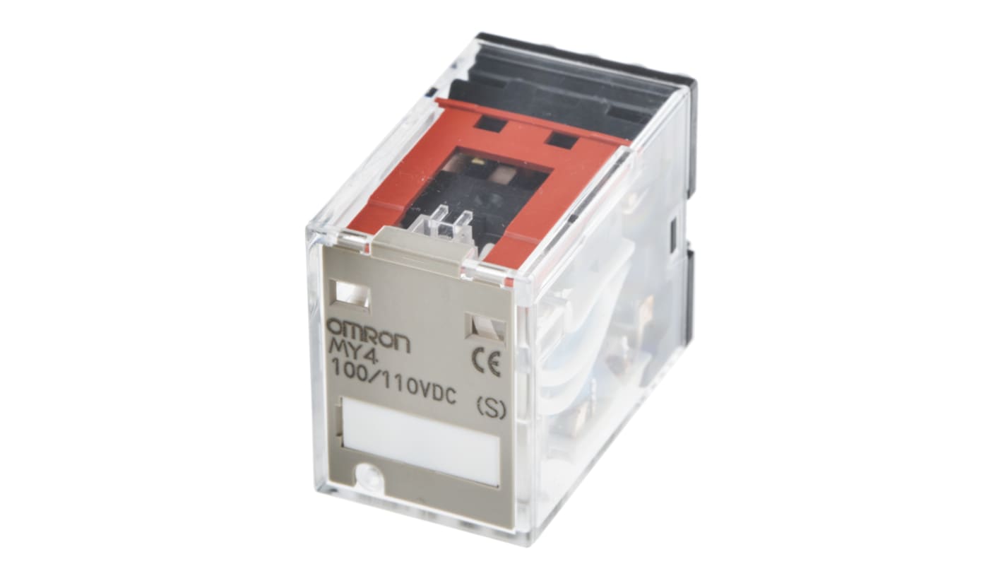 オムロン パワーリレー, 110V dc, 4c接点, 5A, プラグイン