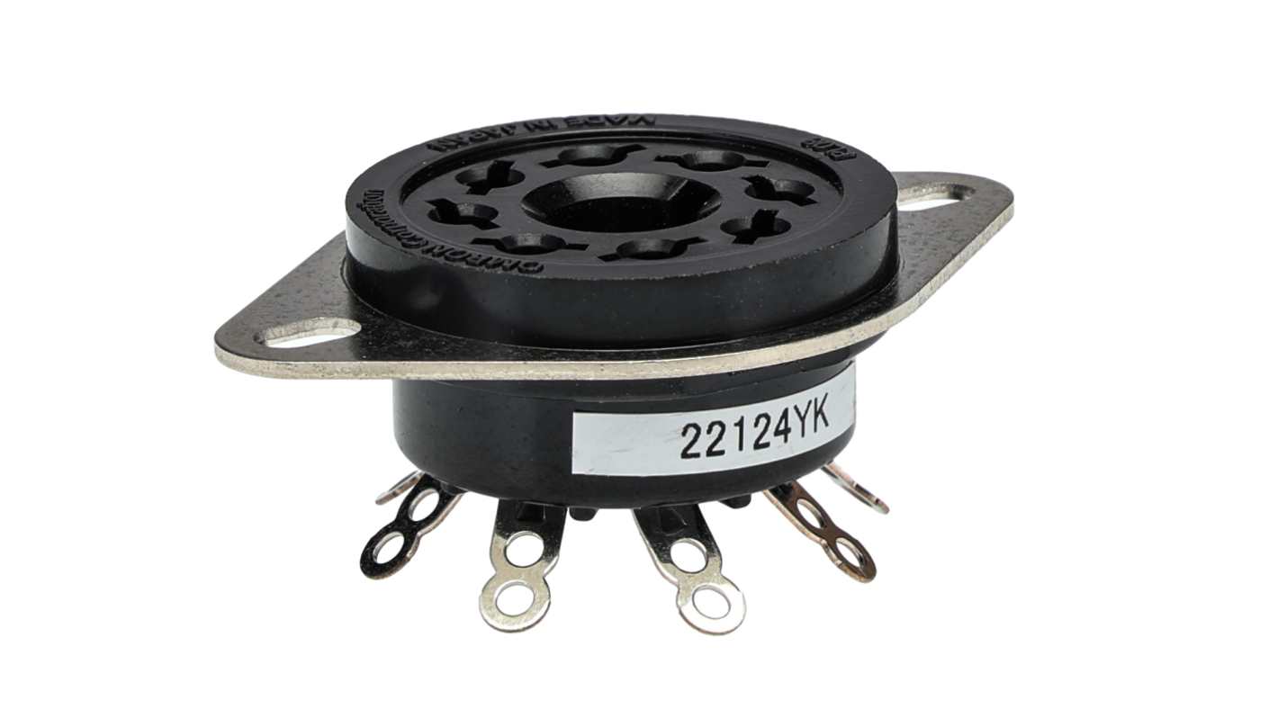Omron MK 8 Pin 250V ac PCB Mount Relay Socket, for use with MK Series Relay