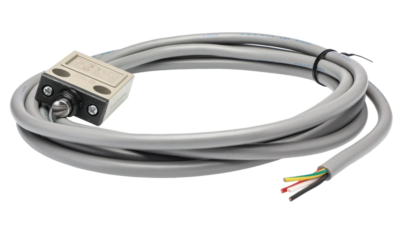 Omron D4C Series Plunger Limit Switch, NO/NC, IP67, SPDT, 250V ac Max, 250 V ac 5A Max