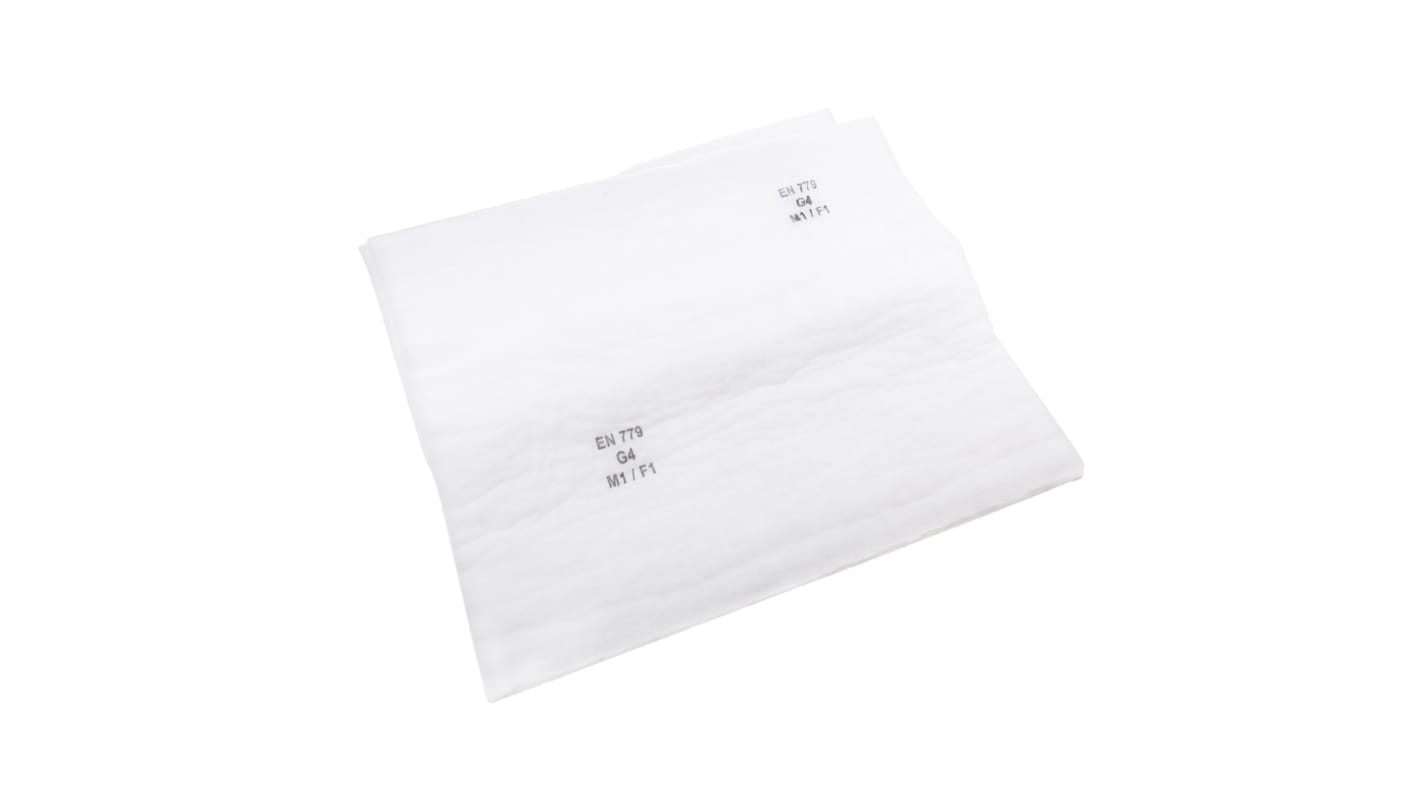 RS PRO Polyester Media Roll Filter, G4 Grade, 1000 x 2000 x 20mm