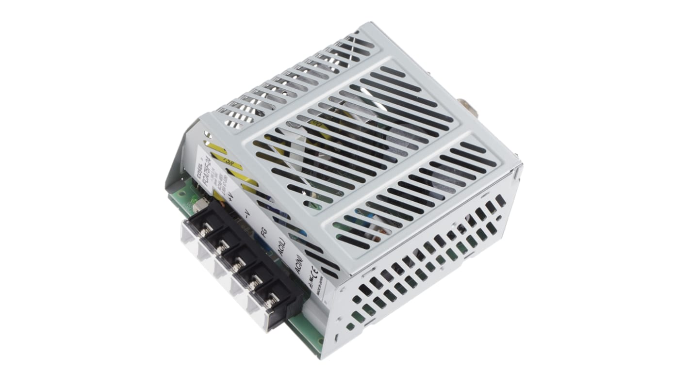 Cosel Switching Power Supply, FCA75F-24-N1, 24V dc, 3.1A, 75W, 1 Output, 187 → 528V ac Input Voltage