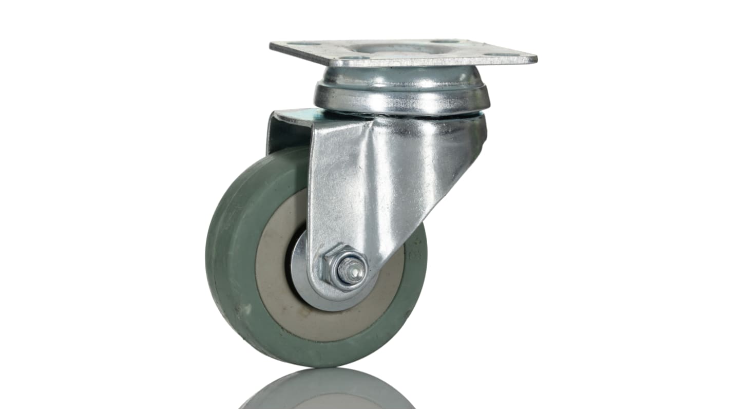 RS PRO Swivel Castor Wheel, 50kg Capacity, 50mm Wheel