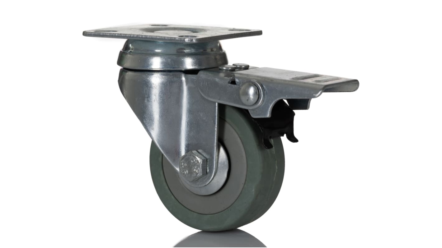 Rueda giratoria con freno RS PRO, Ø de rueda 50mm, para uso ligero hasta 50kg