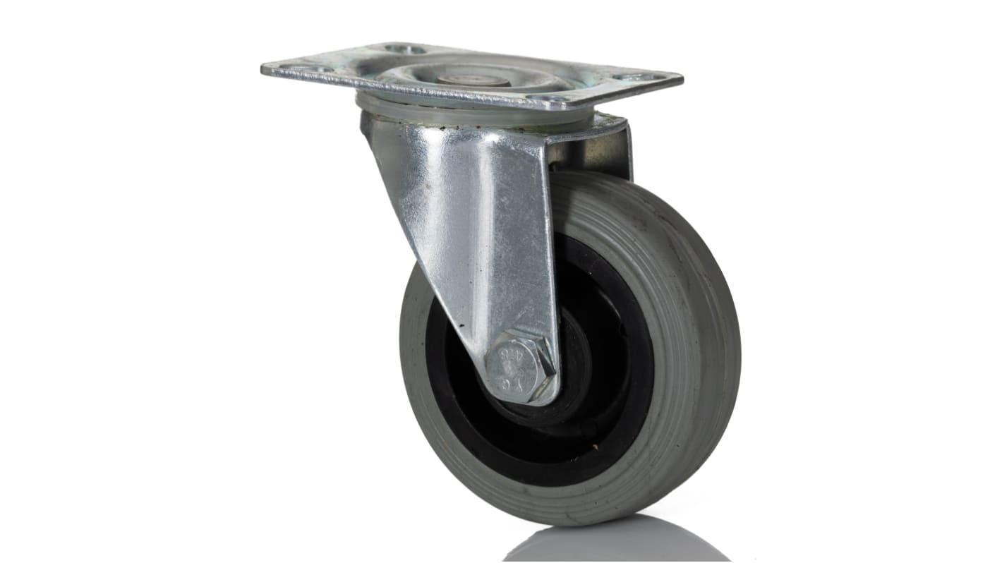 RS PRO Swivel Castor Wheel, 70kg Capacity, 75mm Wheel