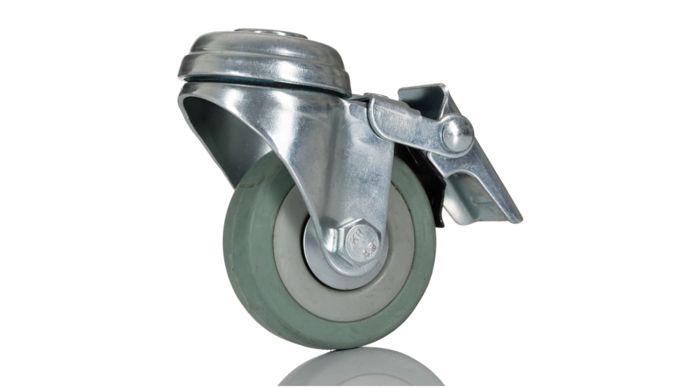 RS PRO Braked Swivel Castor Wheel, 50kg Capacity, 50mm Wheel