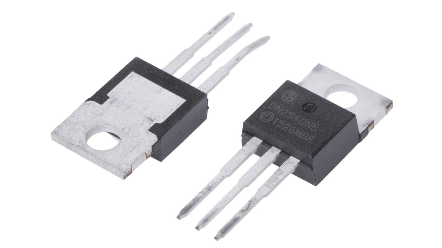 N-Channel MOSFET, 500 mA, 400 V Depletion, 3-Pin TO-220 Microchip DN2540N5-G