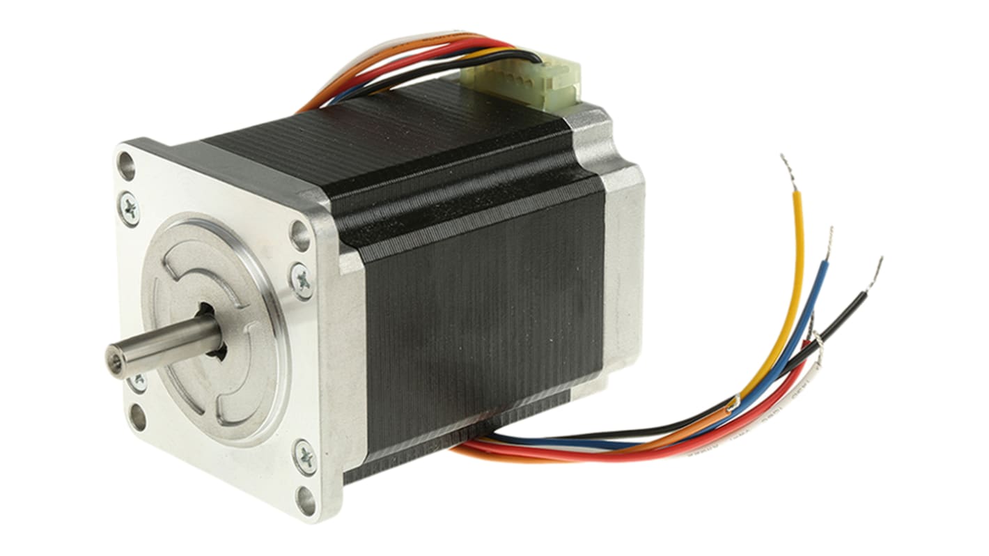 Sanyo Denki SANMOTION 103H7 Series Hybrid, Single Shaft Stepper Motor, 1.27Nm Torque, 24 V, 1.8°, 56 x 56mm Frame,