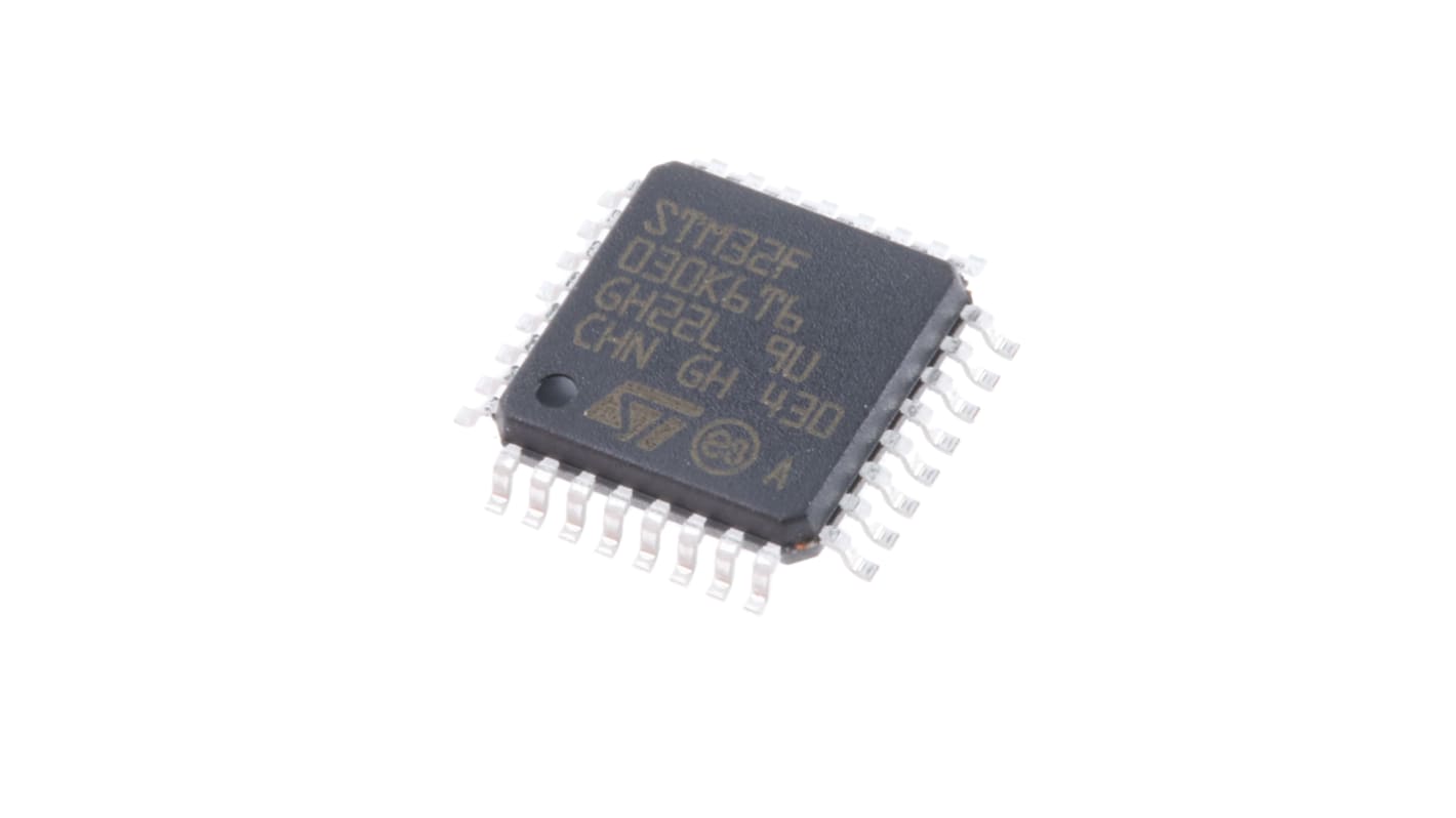 STMicroelectronics, 32bit ARM Cortex M0, STM32F0 Microcontroller, 48MHz, 32 kB Flash, 32-Pin LQFP