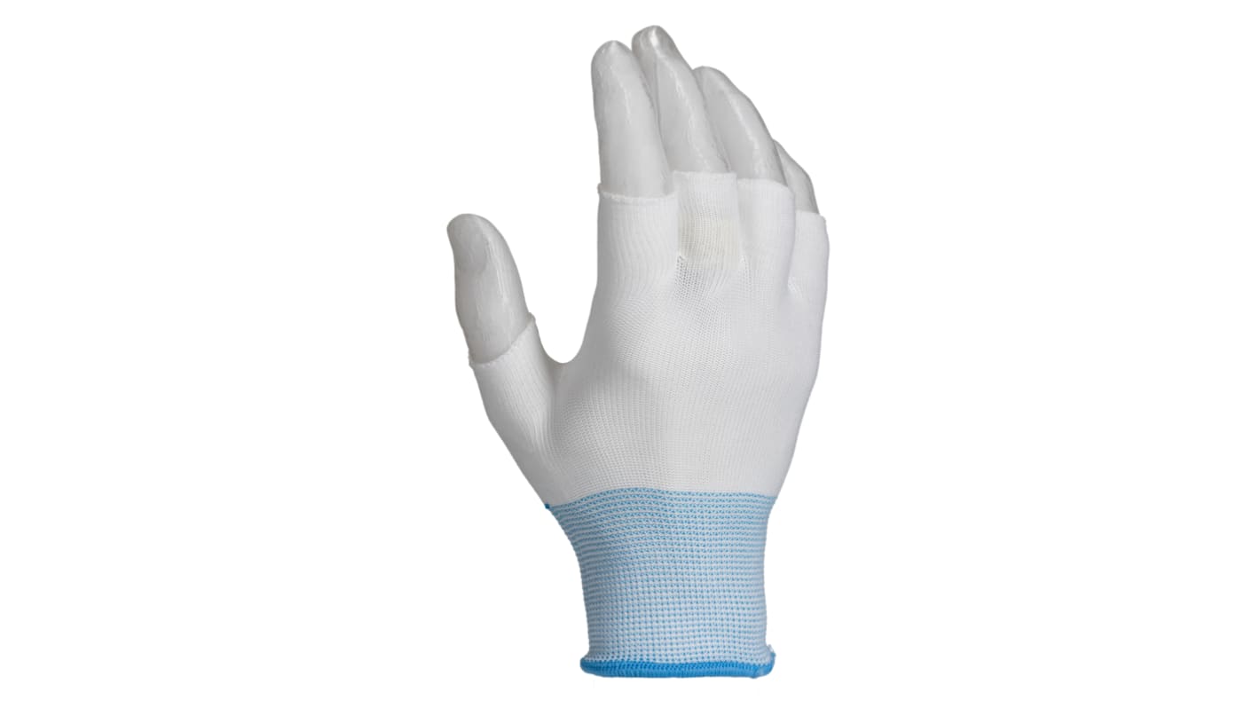 Guantes antiestáticos de Nylon Blanco RS PRO, talla , talla única, con recubrimiento de No, Forro de guante