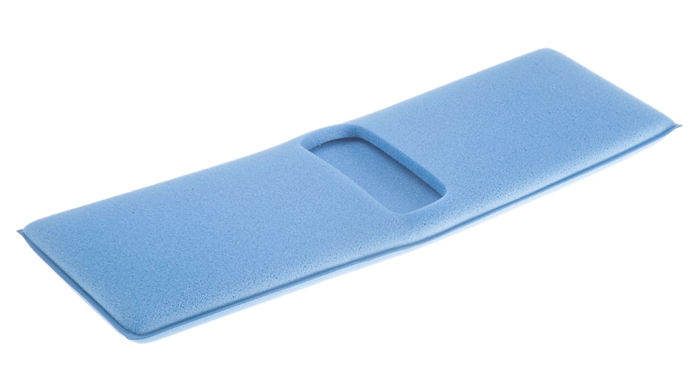 RS PRO 40cm Blue Polyurethane Foam Mop Head for use with M01 Polyester Mop Cover