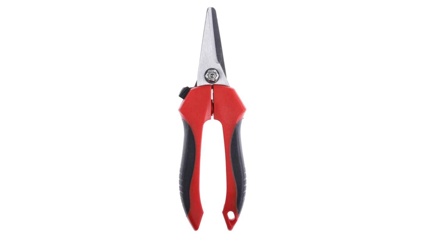 RS PRO 145 mm Straight Tin Snips for Cardboard, Cord, Dowel Rods, Rope, Wire, Wood Sticks
