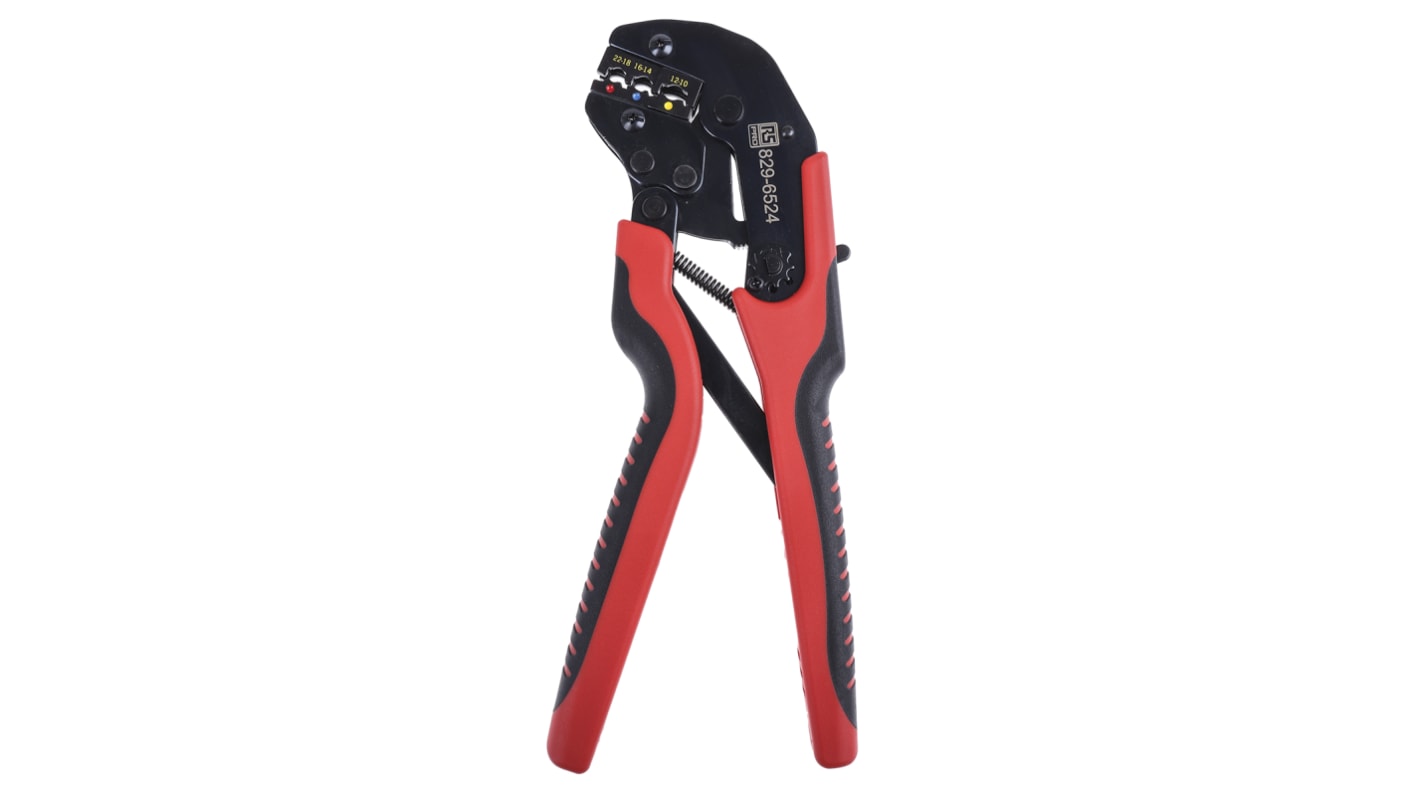RS PRO Hand Crimpzange, 0,5 → 6mm² / 22 → 10AWG für Isolierte Flachstecker, 250 mm