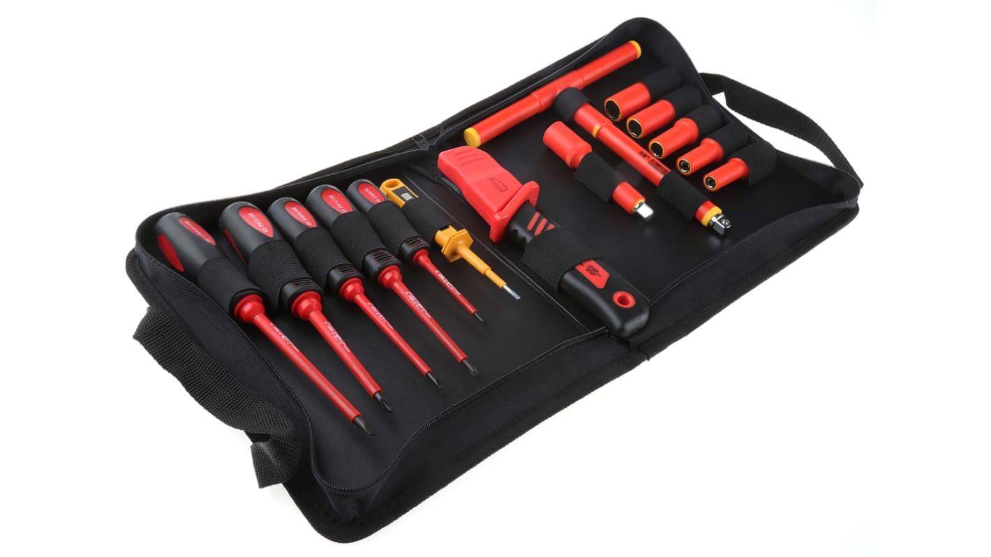Kit de herramientas RS PRO de 14 piezas, para técnicos, aprobado VDE
