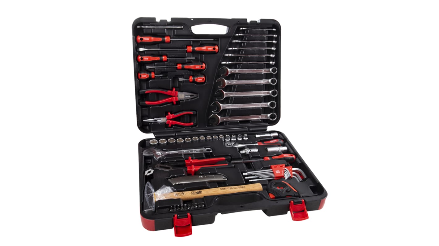 Kit de herramientas RS PRO, Maletín de 73 piezas, para mecánicos