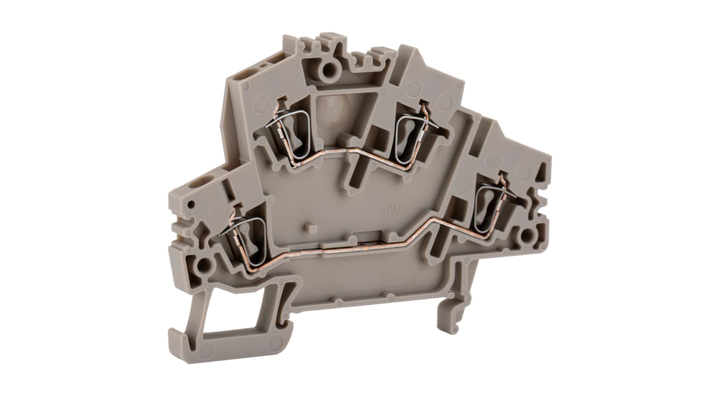 Weidmuller 1790990000 Z Series Beige, 4mm², Double-Level, Clamp Termination, ATEX, IECEx