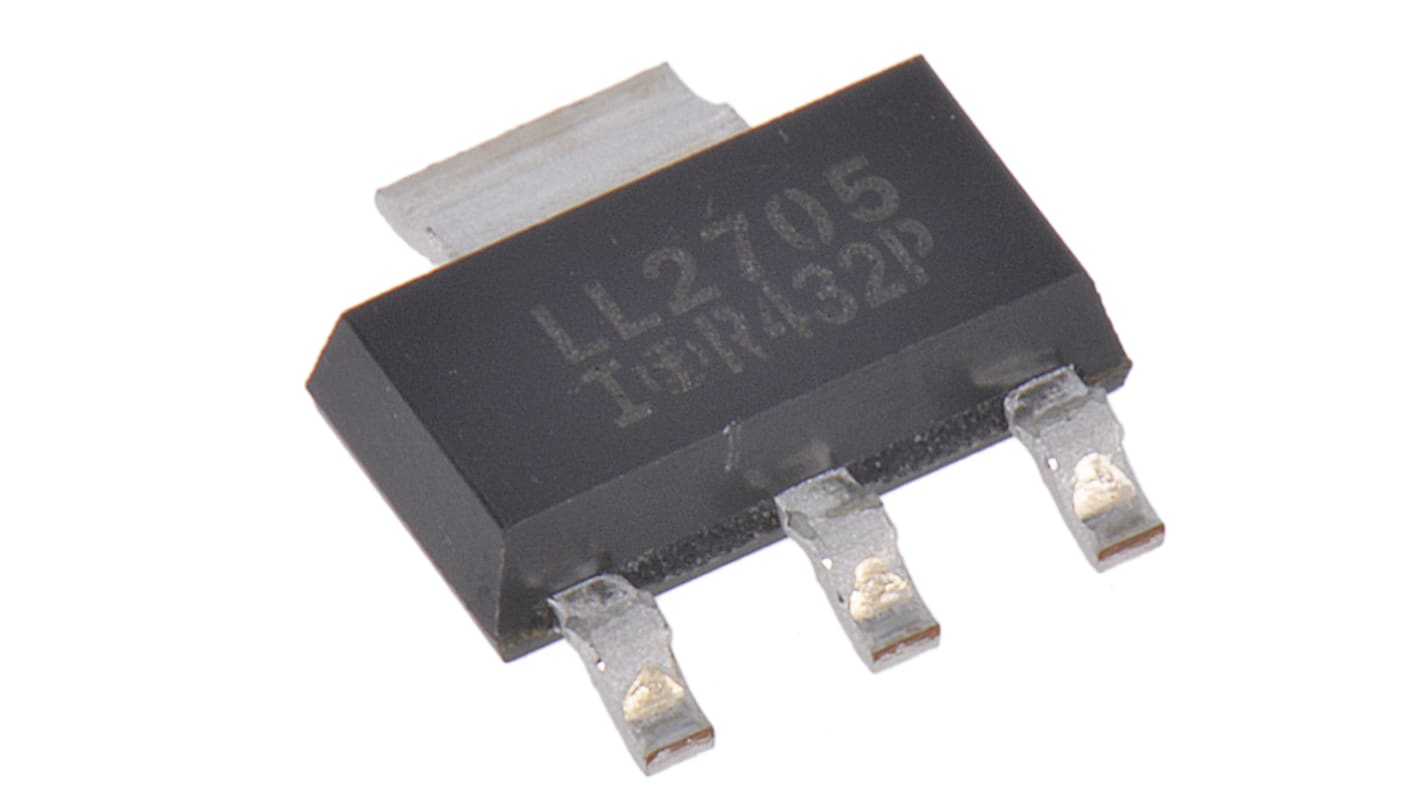 Infineon HEXFET IRLL2705TRPBF N-Kanal, SMD MOSFET 55 V / 5,2 A 2,1 W, 3-Pin SOT-223