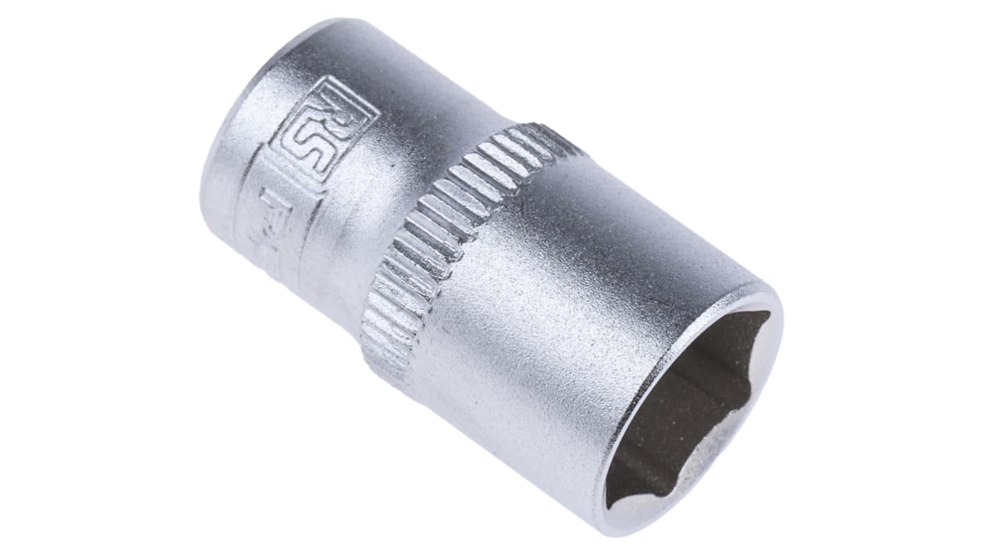 RS PRO 1/4 in Drive 10mm Standard Socket, 6 point