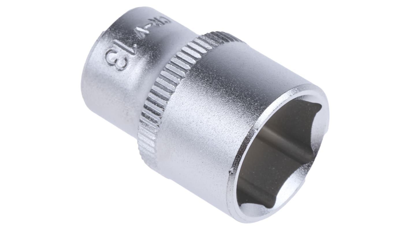RS PRO 1/4 in Drive 13mm Standard Socket, 6 point